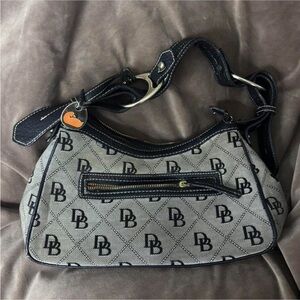 Stylish Black and Gray Designer Shoulder Bag
